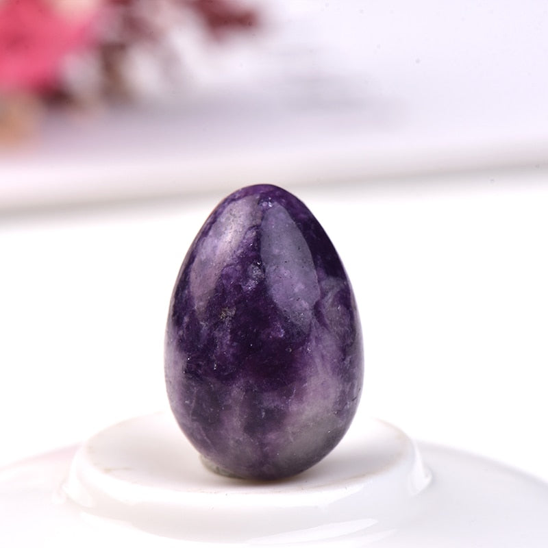 Yoni Egg Natural Stone Healing Jade Crystal Egg Mineral Ball. Women's Kegel Exercise Pelvic Floor Muscle, Vaginal Health Care Massage