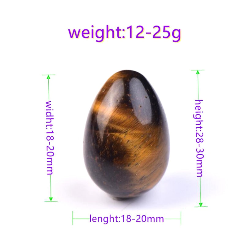 Yoni Egg Natural Stone Healing Jade Crystal Egg Mineral Ball. Women's Kegel Exercise Pelvic Floor Muscle, Vaginal Health Care Massage