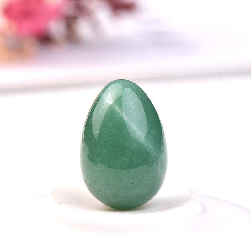 Yoni Egg Natural Stone Healing Jade Crystal Egg Mineral Ball. Women's Kegel Exercise Pelvic Floor Muscle, Vaginal Health Care Massage