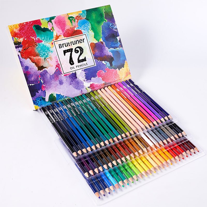 Multicolor 180 Colors Professional Watercolor Pencils Set, Artist Sketching, Wood, Soft Color