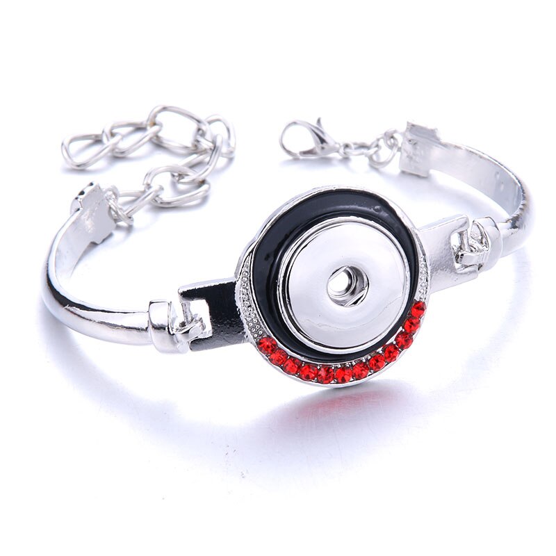 Fashion Adjustable Snap Bracelets, Metal Snap Bracelet, Fits 18MM Snap Buttons, (sold separately)