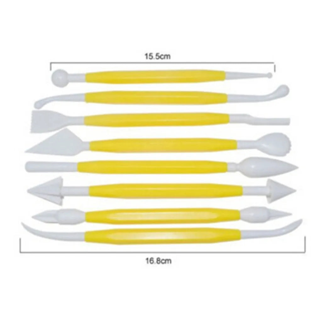 8-piece Plastic Clay Sculpting Set, Polyform Tool Set for Shaping Clay