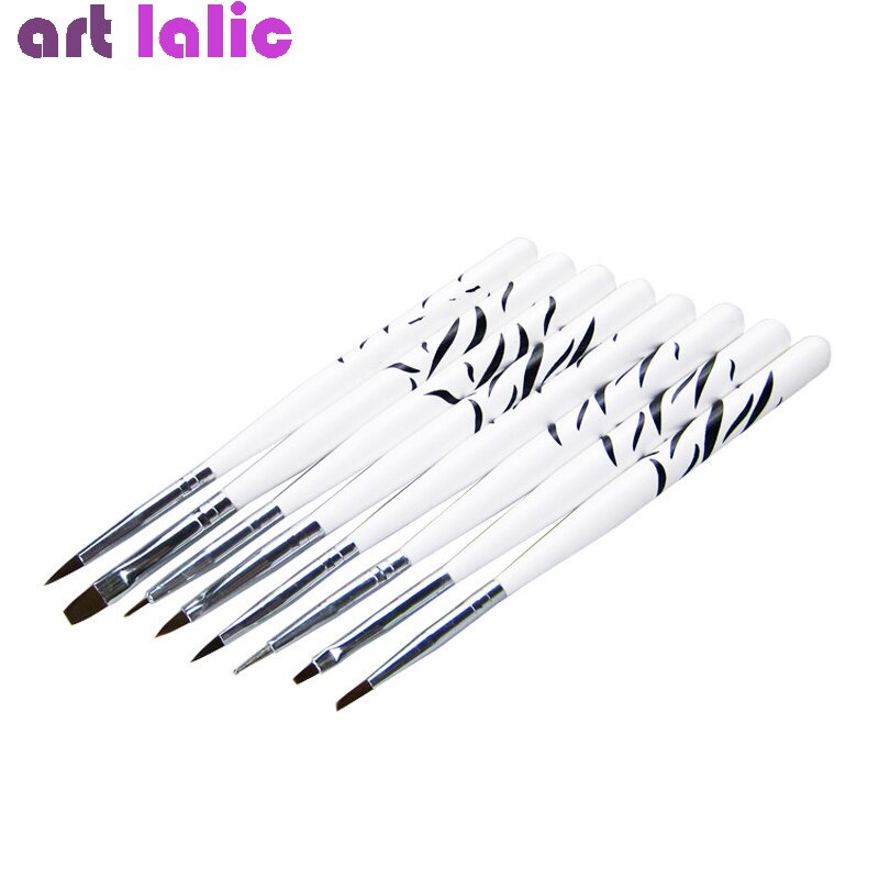 8-Piece UV Gel, Nail Art Brush, 8 Design Dotting Painting, Drawing, Liner, Manicure DIY Kit