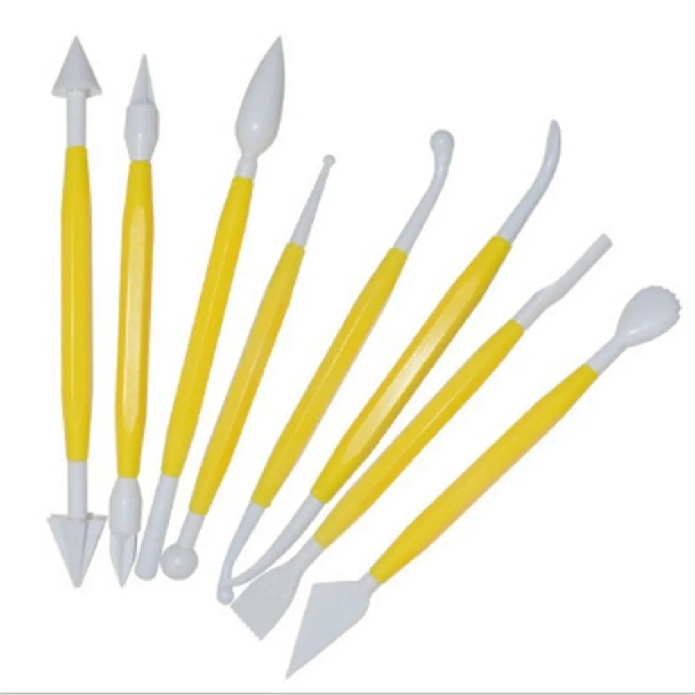 8-piece Plastic Clay Sculpting Set, Polyform Tool Set for Shaping Clay