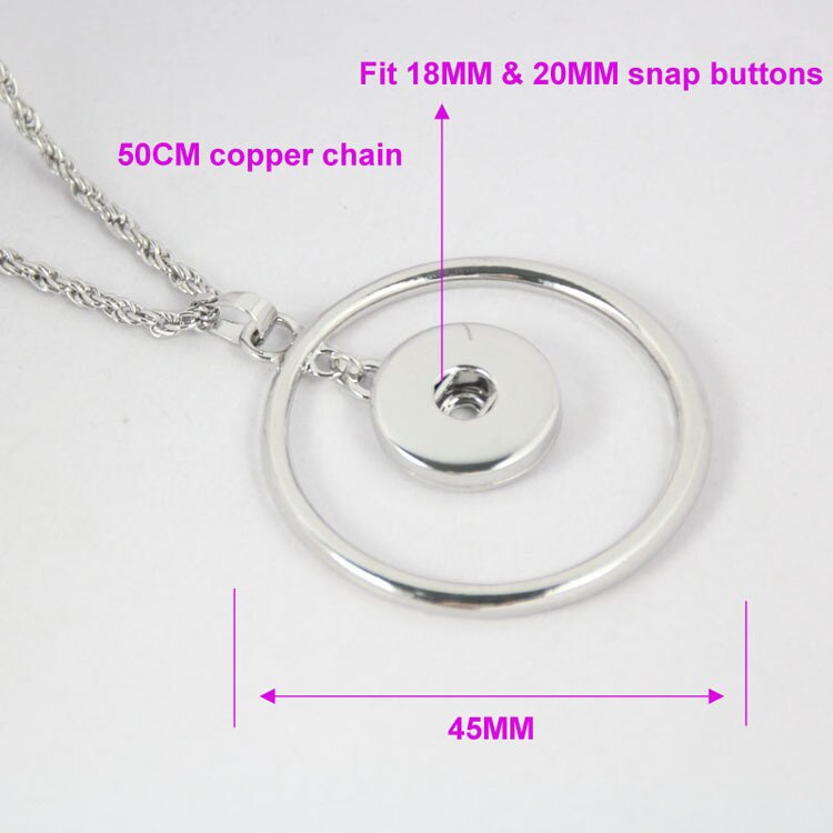 Snap Jewelry Flower Necklace, Crystal Snap Button Necklace, Fits 18mm 20mm Snap Buttons Jewelry