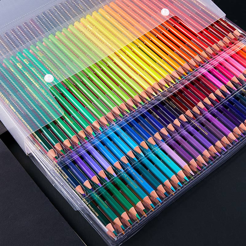 Multicolor 180 Colors Professional Watercolor Pencils Set, Artist Sketching, Wood, Soft Color