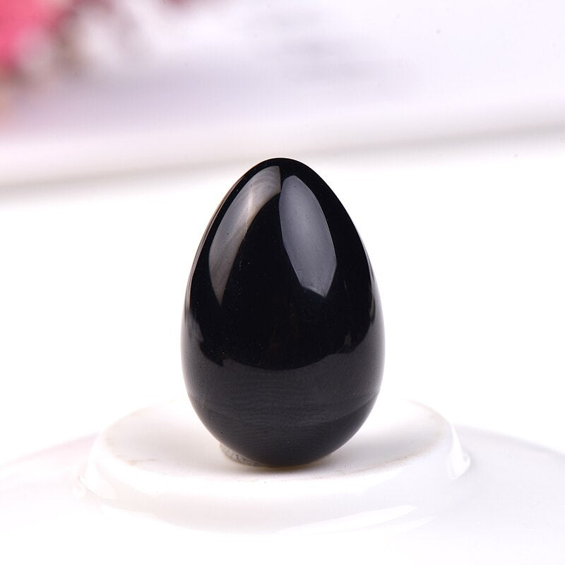 Yoni Egg Natural Stone Healing Jade Crystal Egg Mineral Ball. Women's Kegel Exercise Pelvic Floor Muscle, Vaginal Health Care Massage