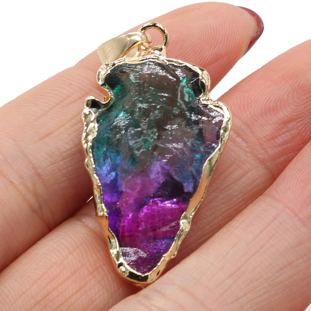 7 Chakras Energy Stone Pendants, Reiki Heal Multi-color Crystal, High Quality for Jewelry Making, DIY Necklace Earrings Gifts