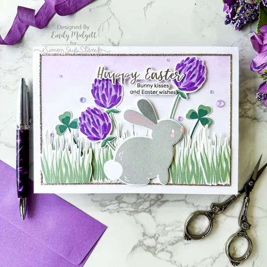 New Stamps and Dies, Spring Flowers, Easter Bunny Good Luck, You're a Gift, Love and Hugs Dies and Stamps  for Card Making, Scrapbooking, Paper Crafting
