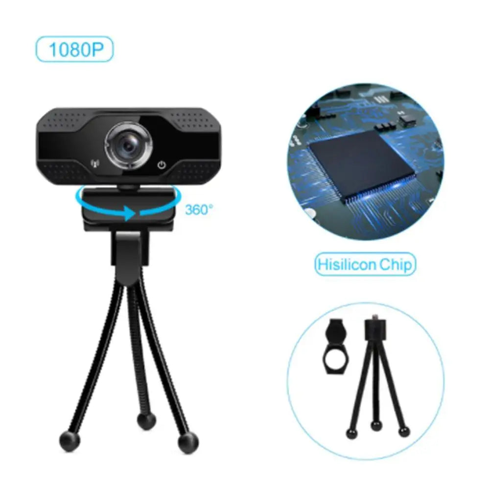 New 1080p USB Webcam 4K Webcam With Microphone PC Camera 60fps HD Full Camera Webcam for Computer PC Real-time Video Conference