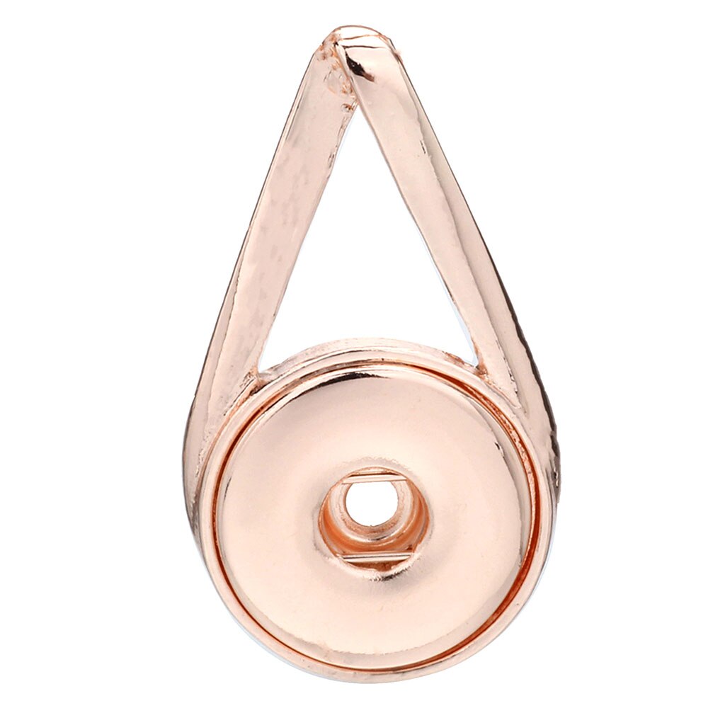 Snap Pendant Necklace. Rose Gold or Silver Colored Necklaces. Fit all 18mm Snap Buttons