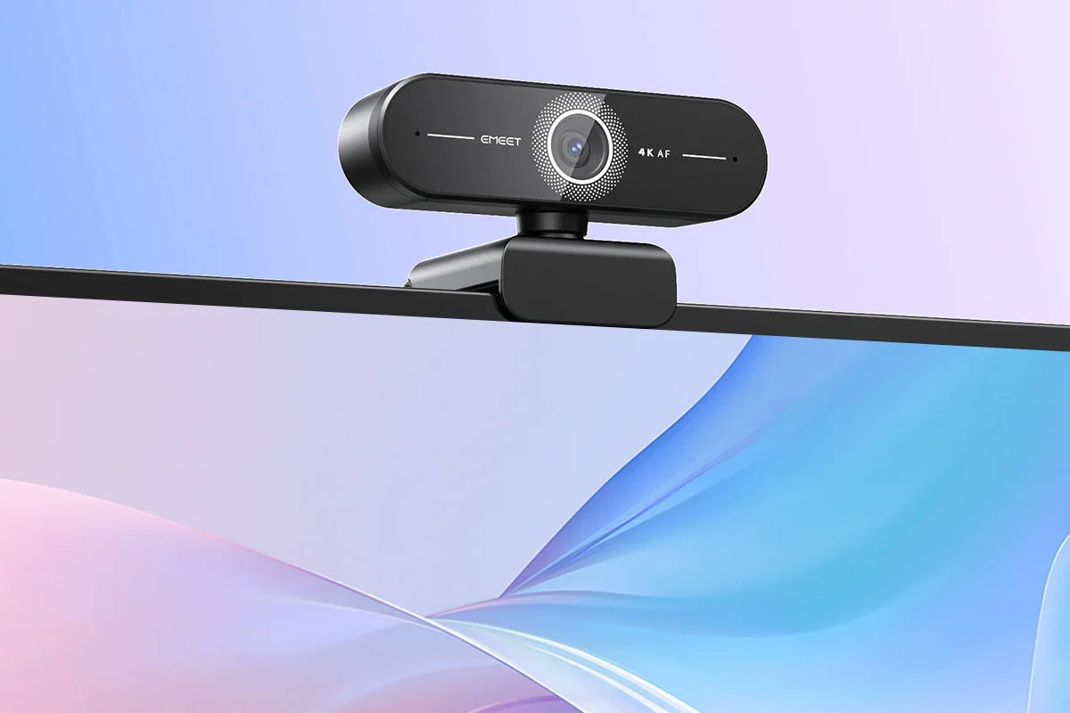 4K Webcam 1440P 2K Web Camera 1080P EMEET C60E Autofocus USB Computer Camera for Live Video Call/ Conference