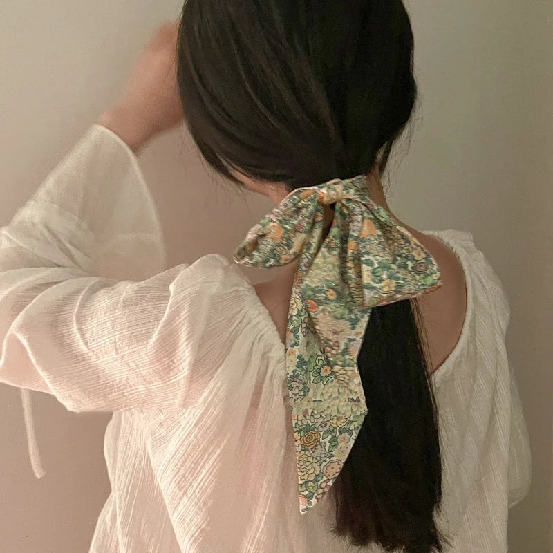 Fashion Skinny Scarf Women Luxury Brand, Twill Printing. Tie Bag Handle Ribbon Hair Or Pendant