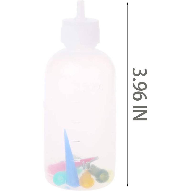 5pcs 50CC Needle Tip Applicator Cake Decorating Art Bottle Condiment Dispenser Glue Squeeze Bottle for Oil DIY Craft Painting