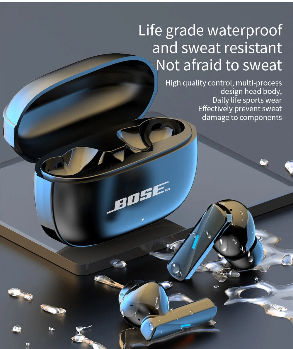 Wireless Bluetooth Earphones & Headphones In-ear Earplugs Supports Volume Control Motion Music Headset With Microphone