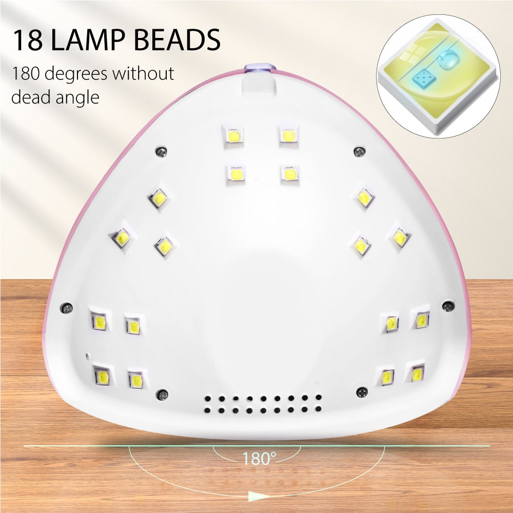 4W 18 LED Drying Lamp Manicure, UV Resin Dryer Curing, for Gel Nail Polish  and UV Resin ,With USB Smart Timer