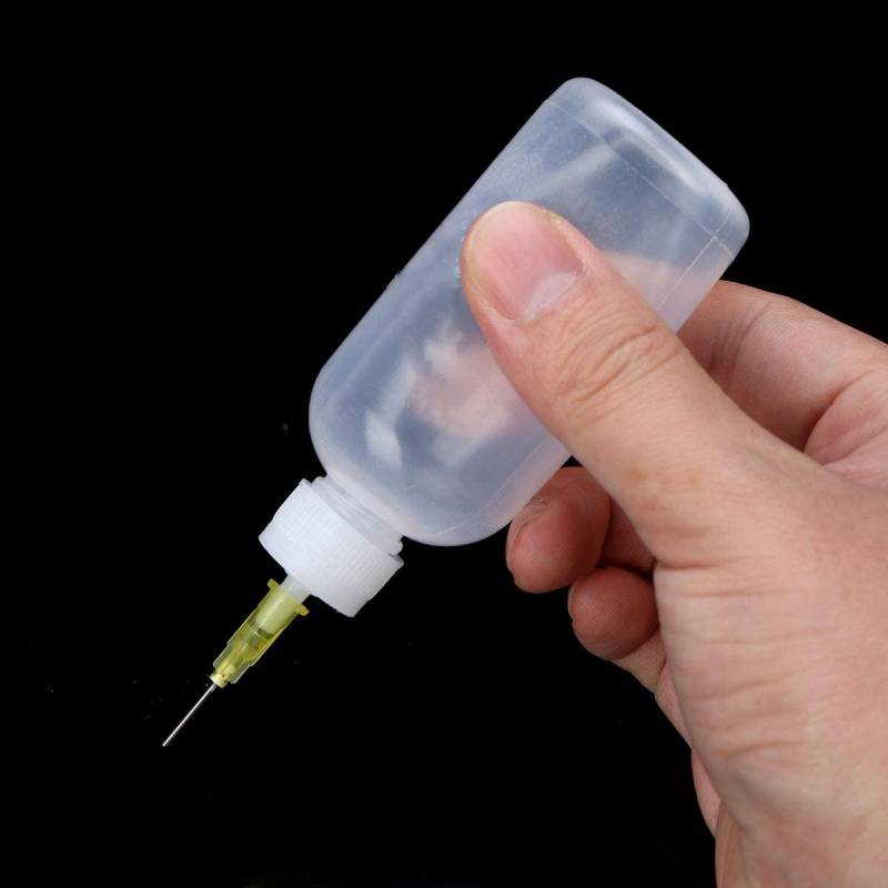 5pcs 50CC Needle Tip Applicator Cake Decorating Art Bottle Condiment Dispenser Glue Squeeze Bottle for Oil DIY Craft Painting