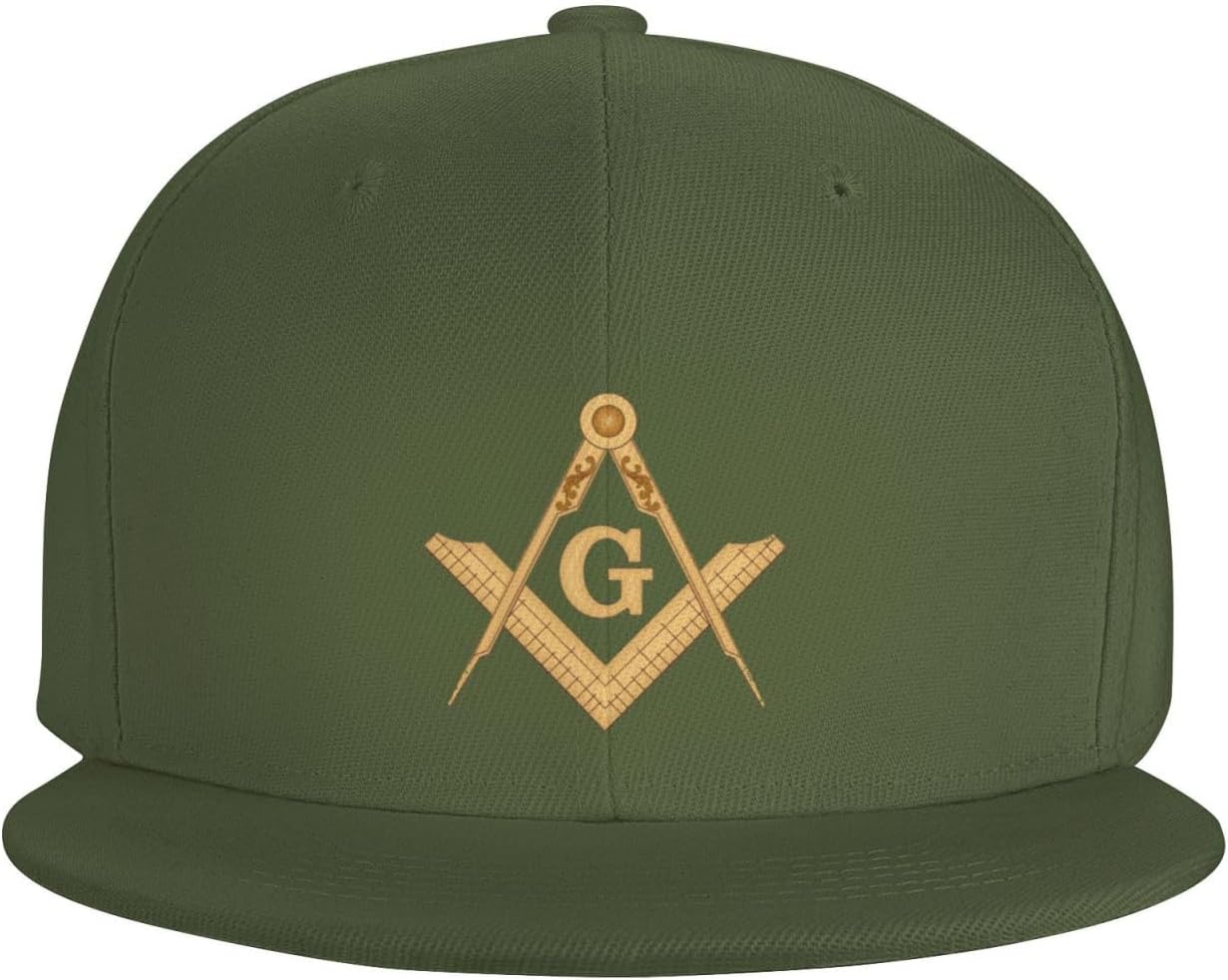 Faith Hope Charity Masonic Freemason Hat Adult Adjustable Baseball Cap Trucker Hats Moss Green