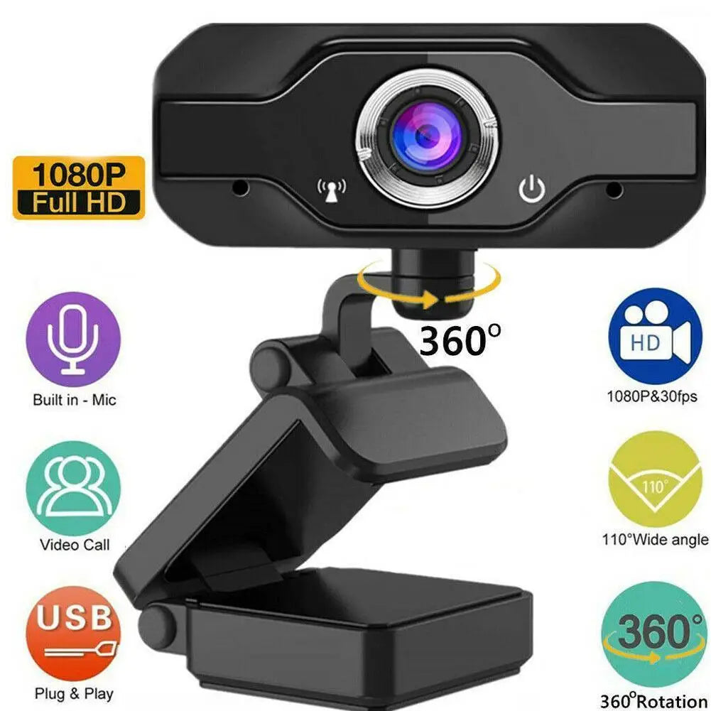 New 1080p USB Webcam 4K Webcam With Microphone PC Camera 60fps HD Full Camera Webcam for Computer PC Real-time Video Conference