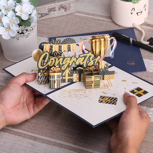 Graduation Card and General Congratulations Card Handmade 3D