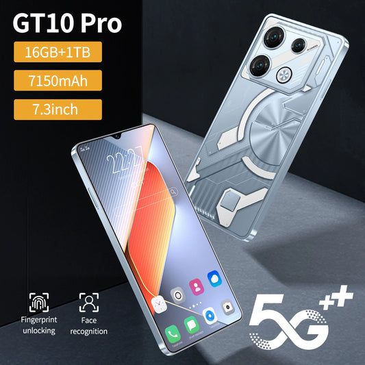 New Brand GT10 Pro Smartphone Original 5G 7.3in HD 16G+1TB Cell Phone Dual SlM Mobile Phones 7000mAh cellphones Unlocked