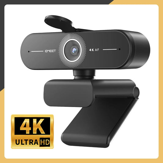 4K Webcam 1440P 2K Web Camera 1080P EMEET C60E Autofocus USB Computer Camera for Live Video Call/ Conference