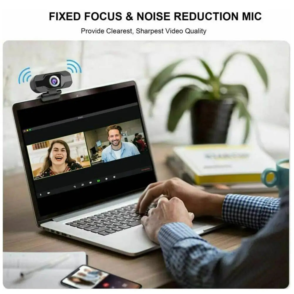 New 1080p USB Webcam 4K Webcam With Microphone PC Camera 60fps HD Full Camera Webcam for Computer PC Real-time Video Conference