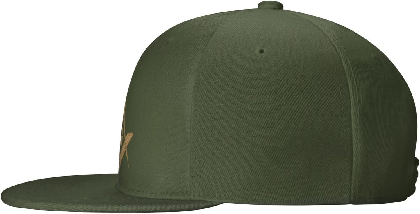 Faith Hope Charity Masonic Freemason Hat Adult Adjustable Baseball Cap Trucker Hats Moss Green