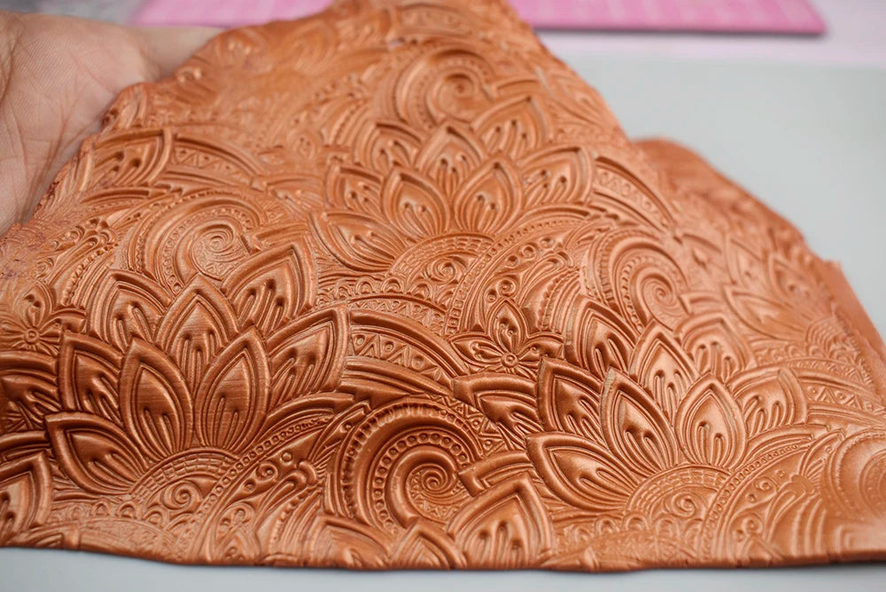 Mandala Polymer Clay Texture Stamp Sheets Emboss Mat for Design DIY Clay Jewelry Individual Impression Ceramic Pottery Tools