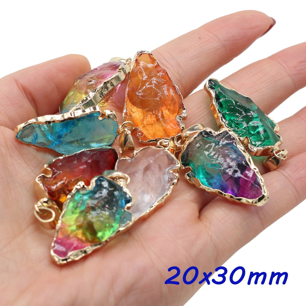 7 Chakras Energy Stone Pendants, Reiki Heal Multi-color Crystal, High Quality for Jewelry Making, DIY Necklace Earrings Gifts